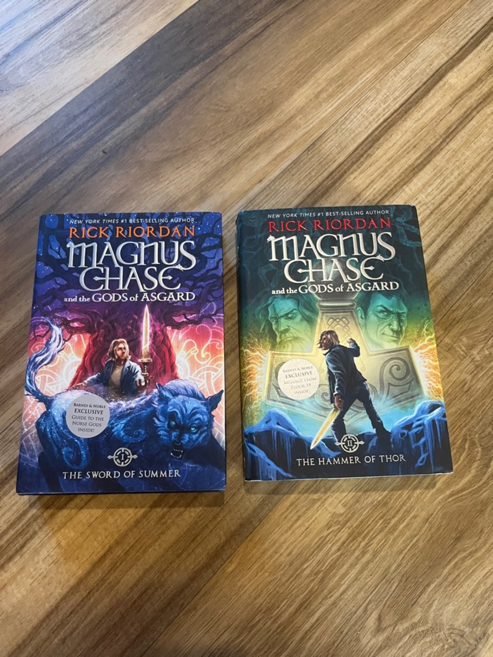 Magnus Chase and the Gods of Asgard Book 1 and 2 Hardcover First Edition Riordan